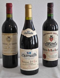 LOT 3 Flaschen, versch.: Ch. du Tertre, 1981, Arsac Margaux; Ch. La Rose-Pourret, 1992, St.