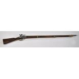 PERCUSSIONS-GEWEHR Francotte Liège, Belgien, um 1840. Länge 120cm, Ladestock fehlt, *guter