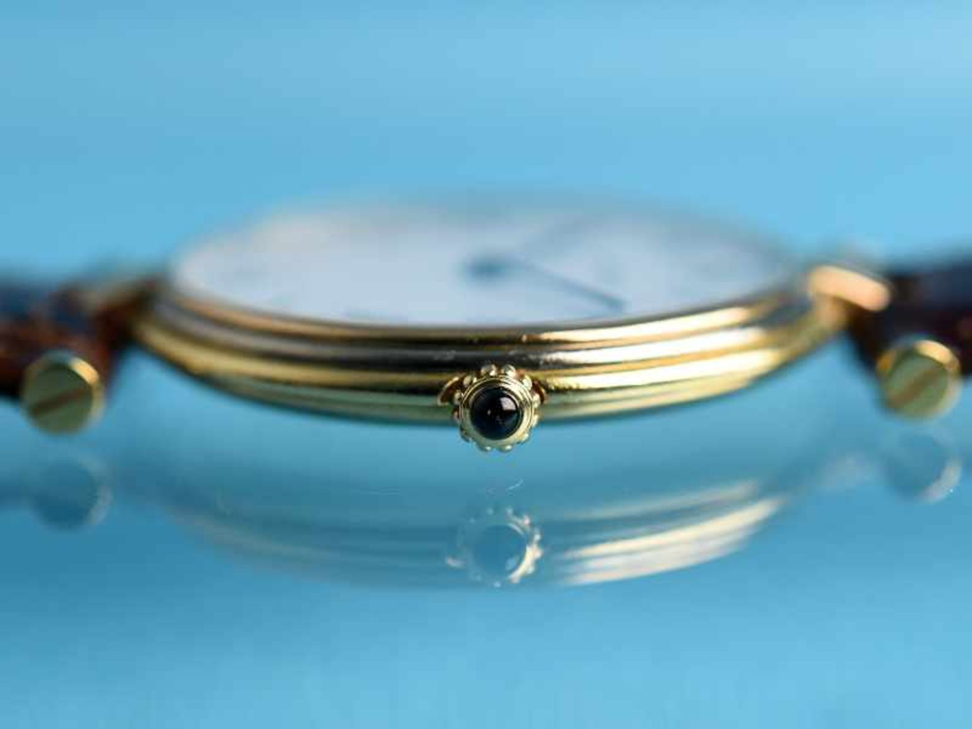 Armbanduhr, bezeichnet Cartier, Verdome, Trinity, Paris 20. Jh. 750/- Tricolor in Rot- Gelb- und - Bild 4 aus 4