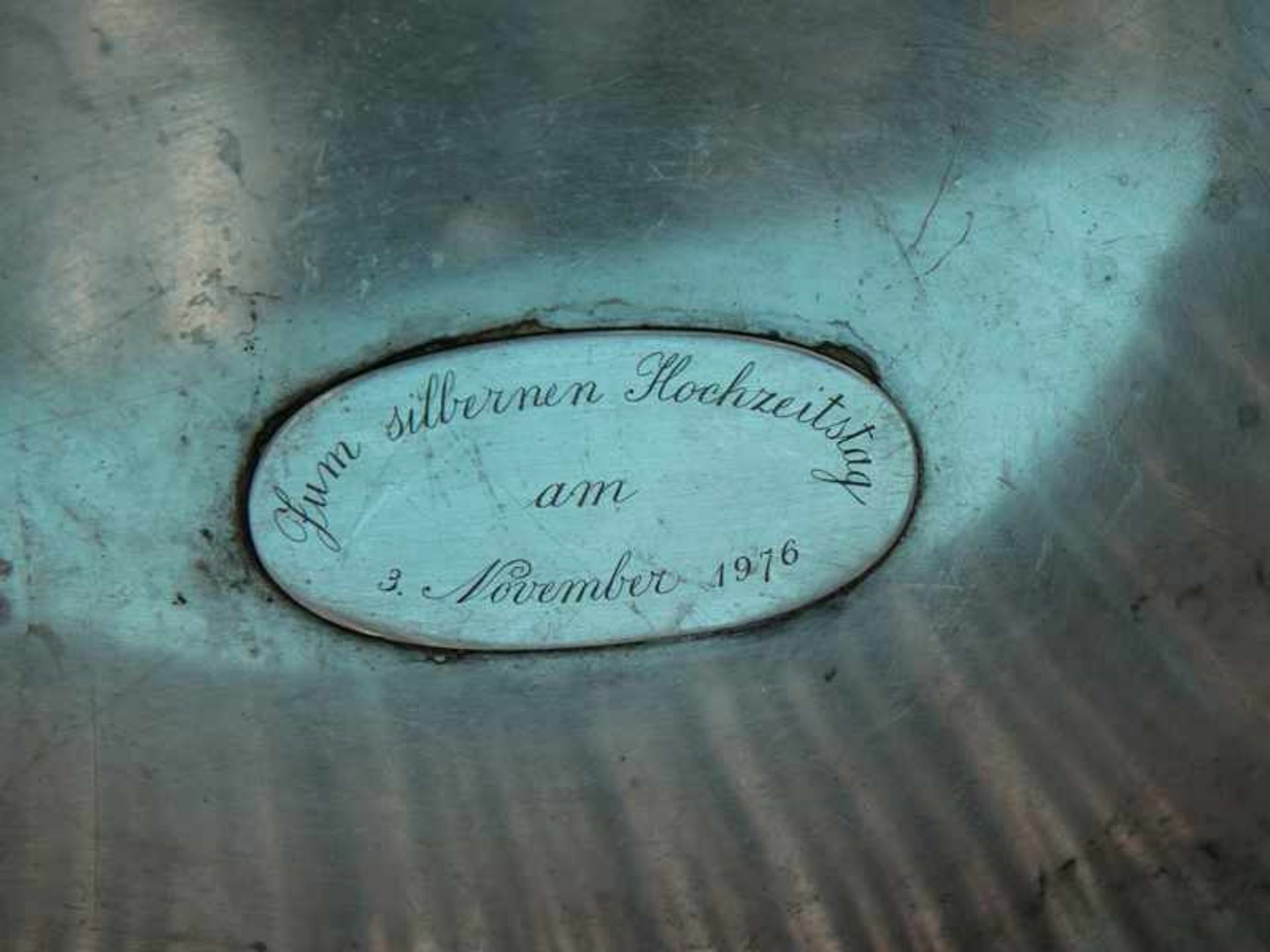 Großer Sektkühler, Buccelati, Mailand, Italien, 20. Jh. 925/-Silber, ca. 2055 g. Ovale Form mit - Bild 5 aus 6