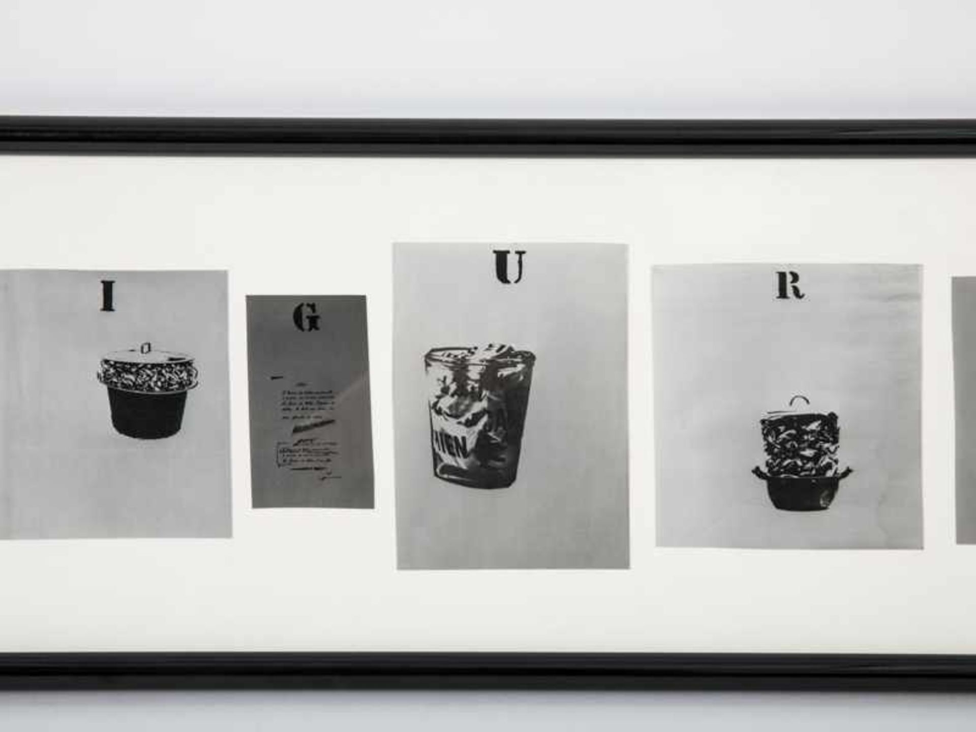 Brodthaers, Marcel (1924 - 1976) 6 Schwarz-Weiß-Photographien/ Gelatinesilberabzüge, Titel "Figure", - Bild 3 aus 6