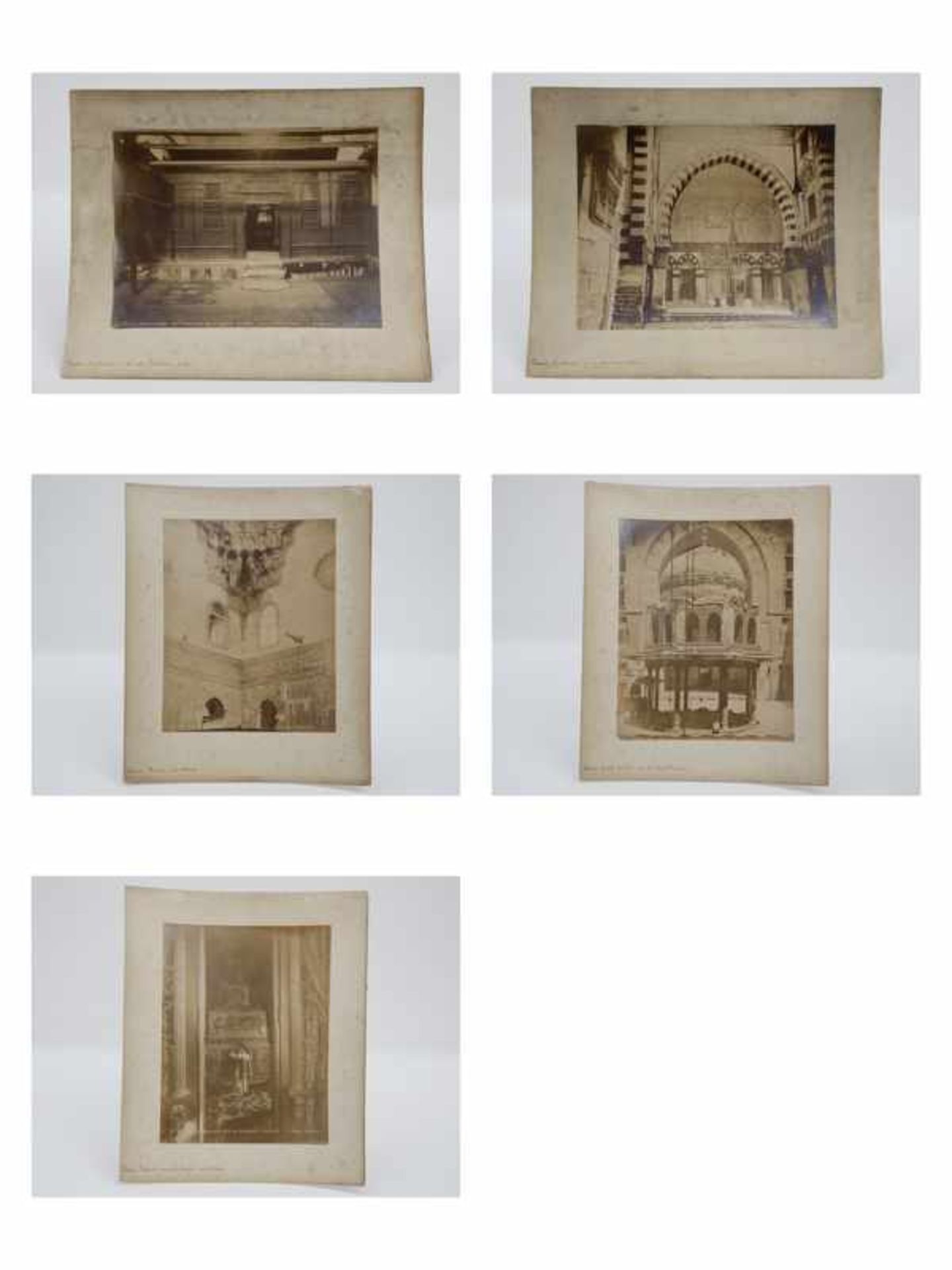Arnoux, Hippolyte (tätig ca. 1859 - 1888) 5 Ägypten-Photographien, Serie "Cairo" (Architektur/