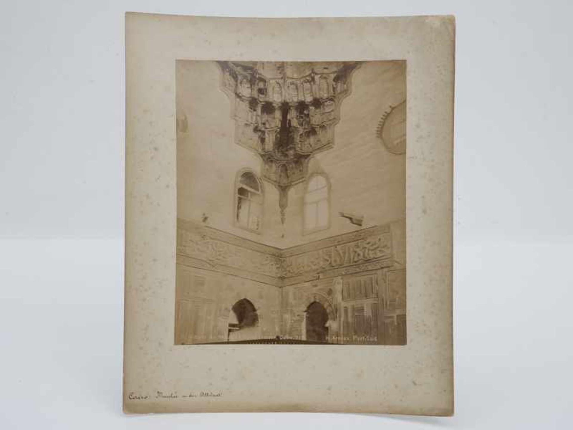 Arnoux, Hippolyte (tätig ca. 1859 - 1888) 5 Ägypten-Photographien, Serie "Cairo" (Architektur/ - Bild 6 aus 6