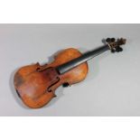 Deutsche Violine, 19. Jh., 352 mm, ohne Etikett, ohne Saiten 27.00 % buyer's premium on the hammer