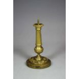 Kleiner Modellleuchter, Bronze, vergoldet, Louis XVI, um 1780, wohl südwestdeutsch oder