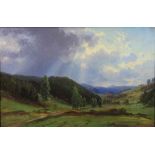 Flämischer Meister, 17. Jh., Gewitter Landschaft, Öl auf Holz, gerahmt, 35,5 x 23,5 cm. 27.00 %