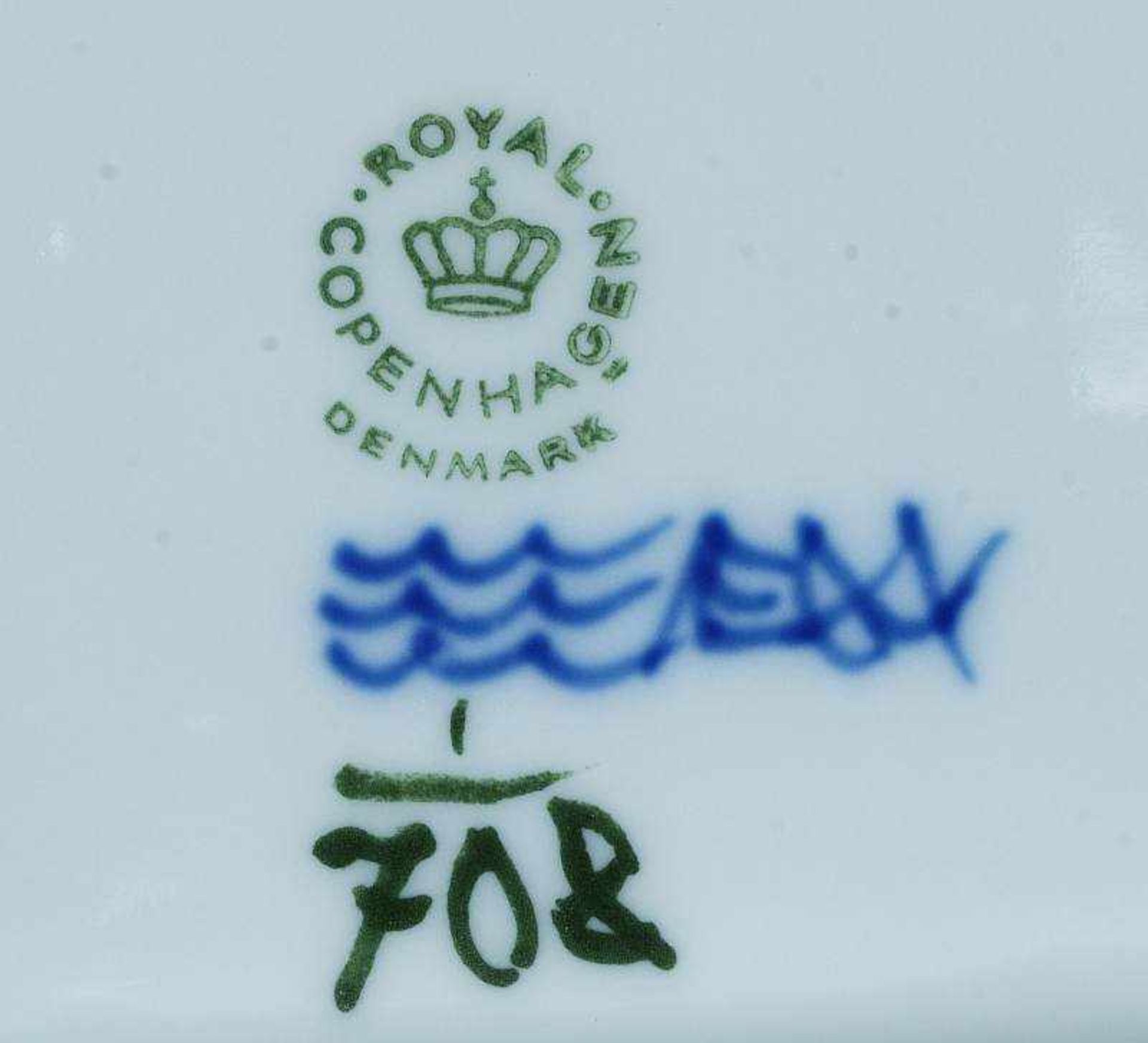 ROYAL COPENHAGEN. Kaffee- und Speiseservice. ROYAL COPENHAGEN. Kaffee- und Speiseservice. Blau- - Bild 8 aus 8