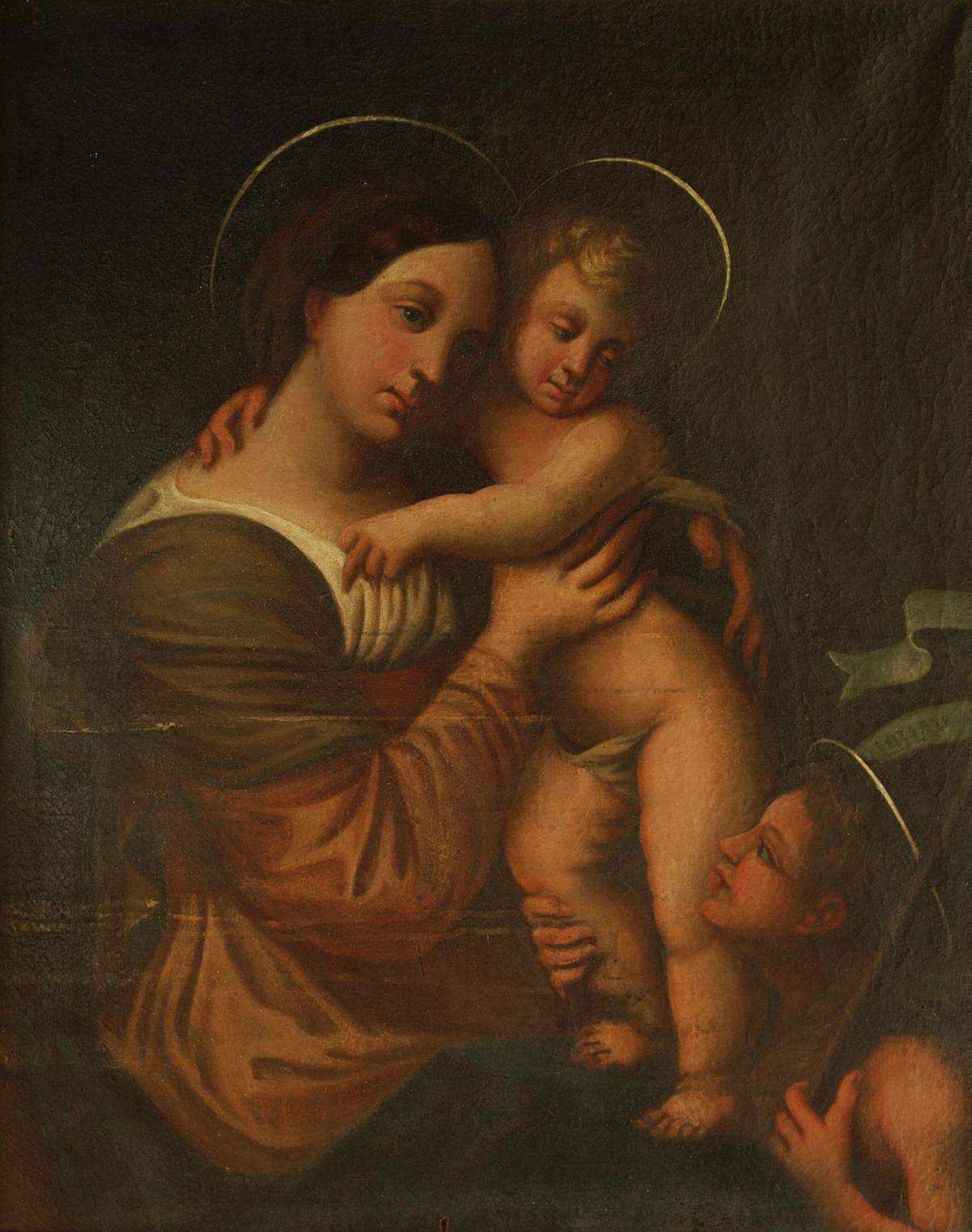 Altmeister 18. Jahrhundert. Altmeister 18. Jahrhundert. Madonna mit Jesukind und heiligem - Bild 2 aus 5