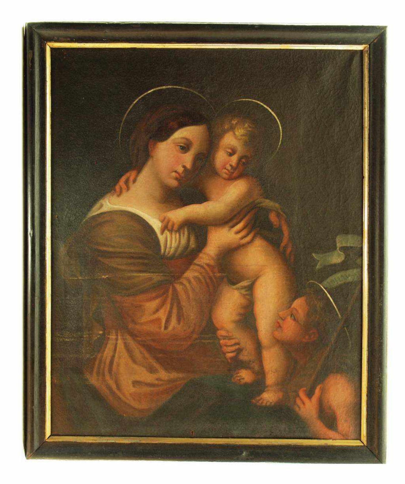 Altmeister 18. Jahrhundert. Altmeister 18. Jahrhundert. Madonna mit Jesukind und heiligem - Bild 3 aus 5