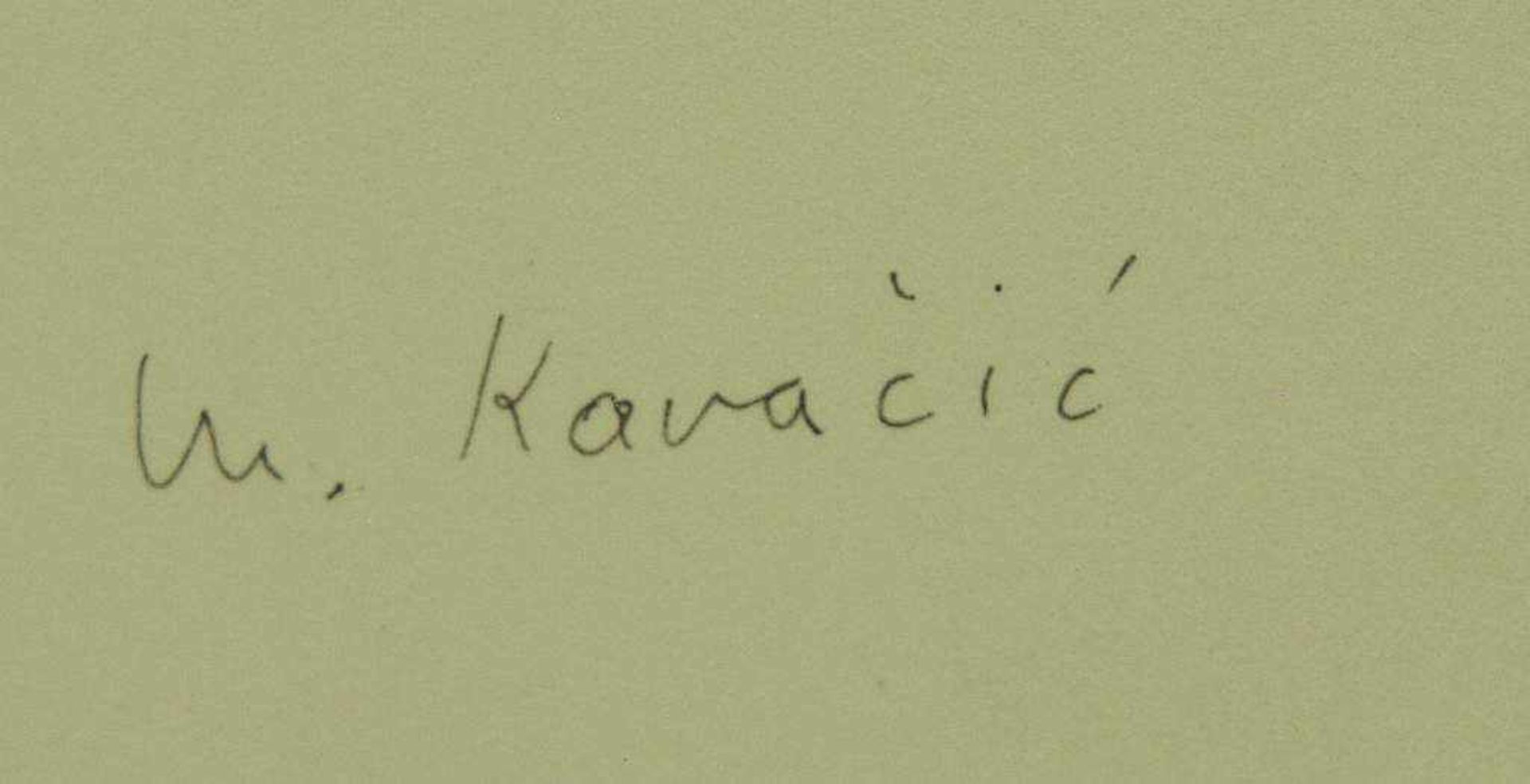 KOVACIC, Mijo. (1935) KOVACIC, Mijo. (1935) Landmann. Bleistiftzeichnung. Rechts unten signiert, - Bild 5 aus 5