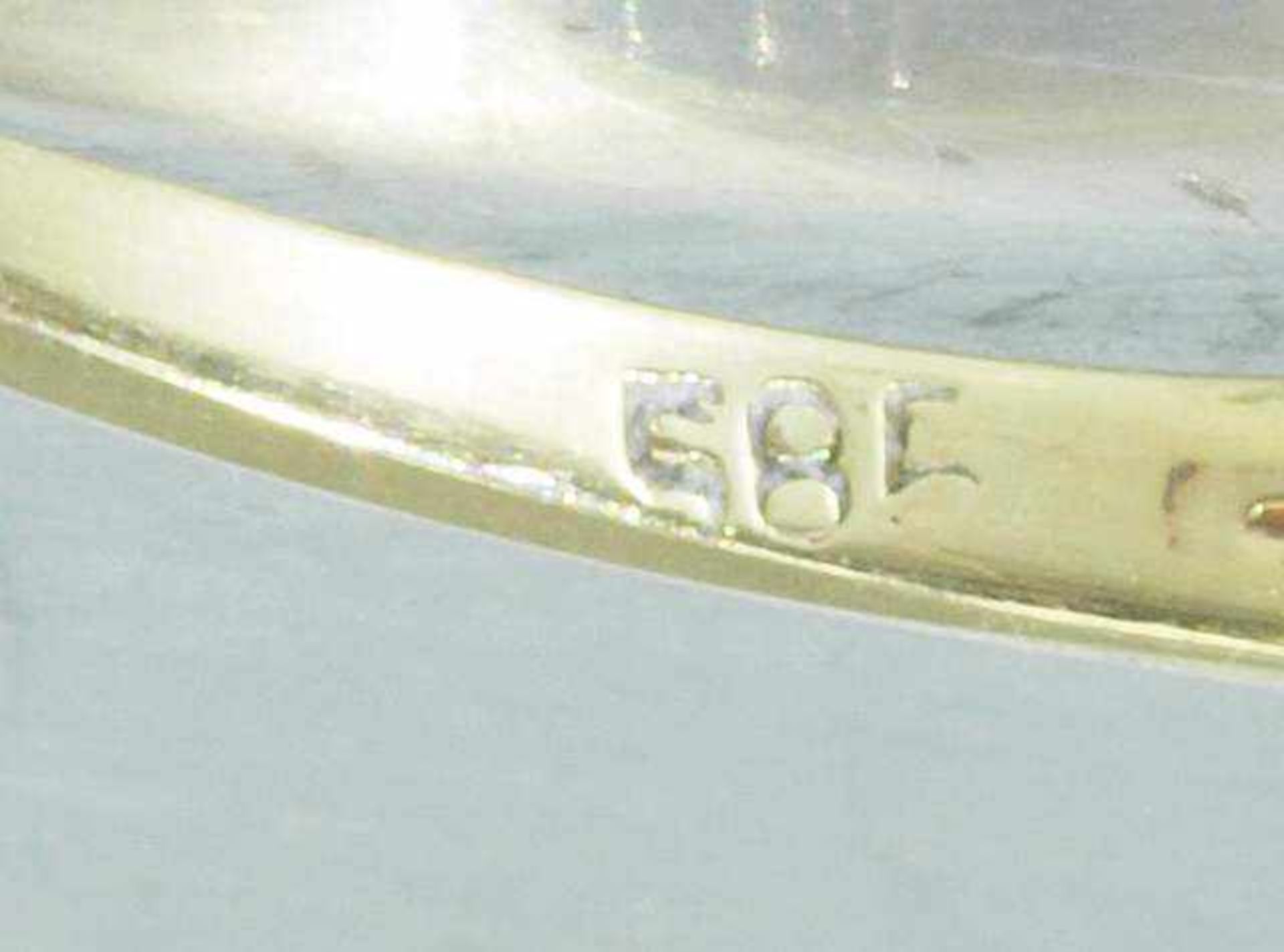 Dreier Satz Ringe. Dreier Satz Ringe. Im einzelnen: zwei Halb-Memoireringe, 750er Gelbgold, - Bild 4 aus 4