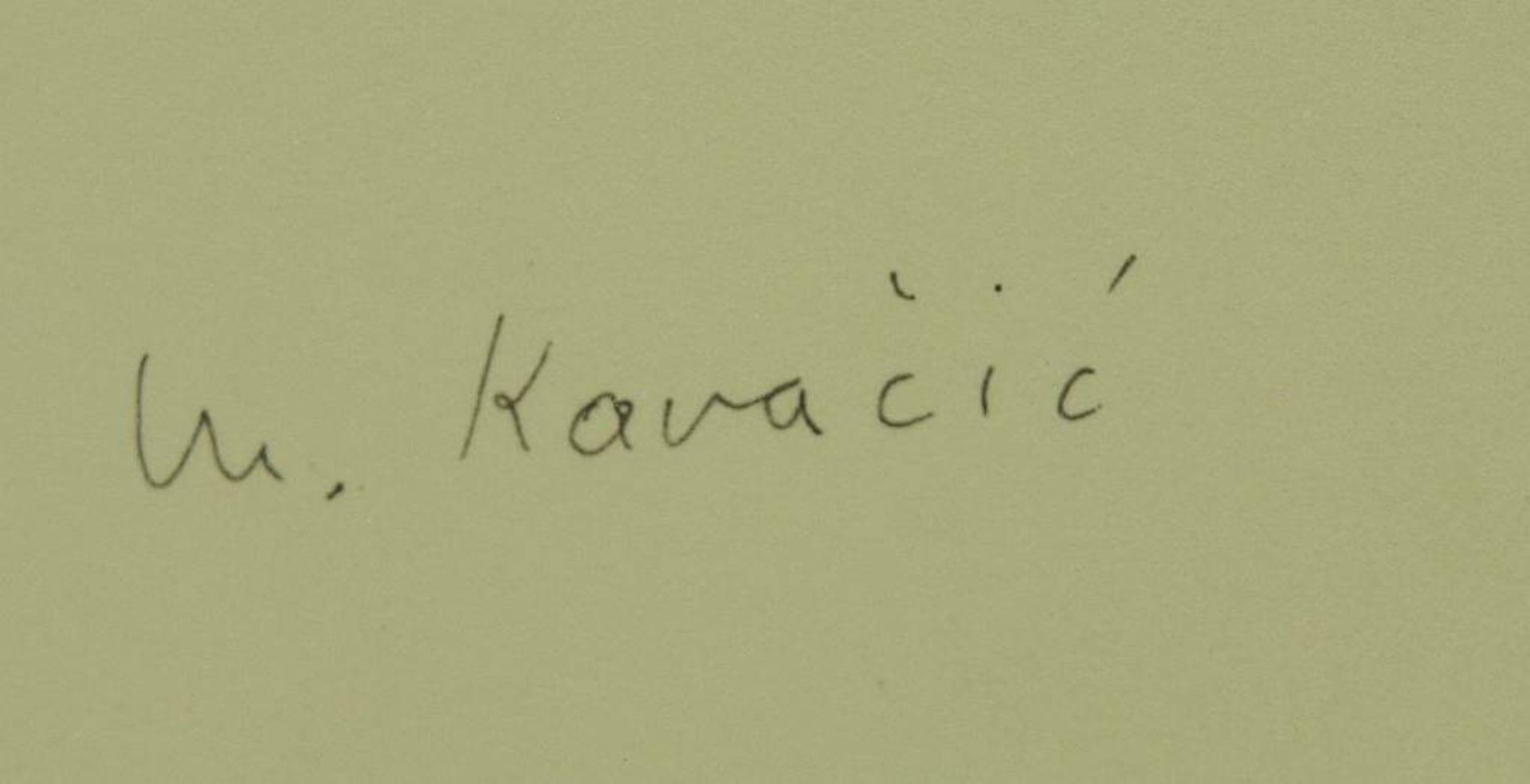 KOVACIC, Mijo. (1935) KOVACIC, Mijo. (1935) Landmann. Bleistiftzeichnung. Rechts unten signiert, - Image 5 of 5
