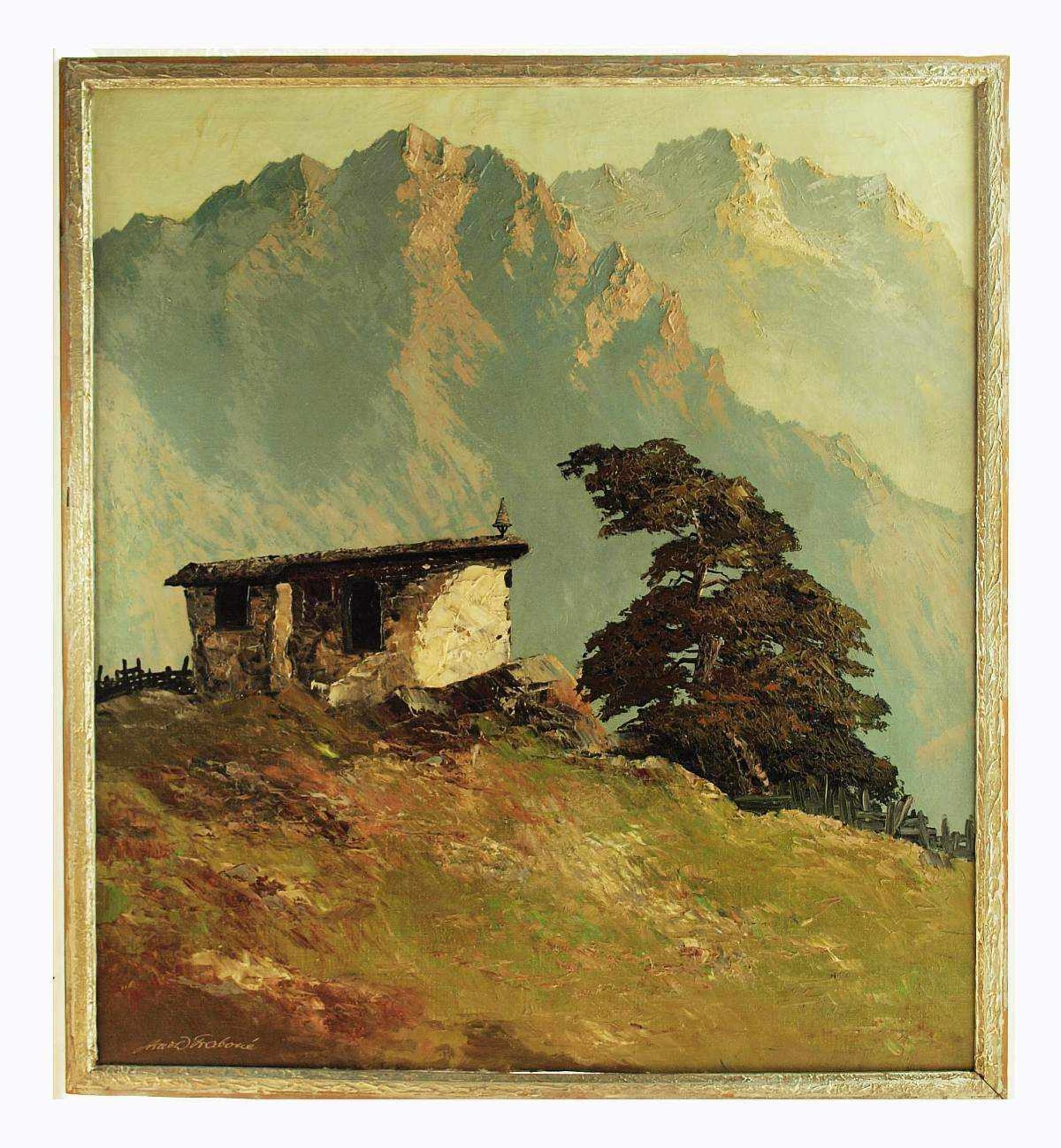 ARNOLD-GRABONÉ, Georg. ARNOLD-GRABONÉ, Georg. 1896 München - 1962 Buchhof/Starnberg. Hütte vor - Bild 3 aus 5