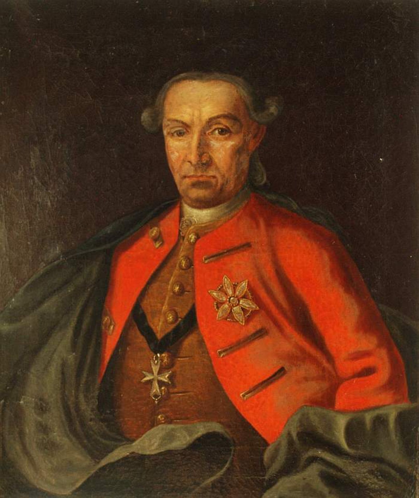 Brustbild des Andreas Graf von Bueland zu Hohenbrunn. Brustbild des Andreas Graf von Bueland zu