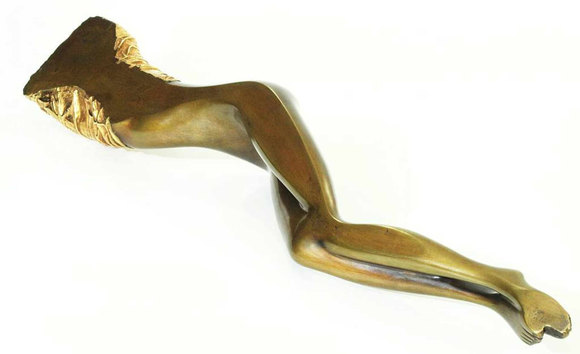 BRUNI, Bruno. BRUNI, Bruno. 1935 Gradara -/Hamburg. "Quasi Nuda". Graziler weiblicher Akt, Bronze, - Image 6 of 8