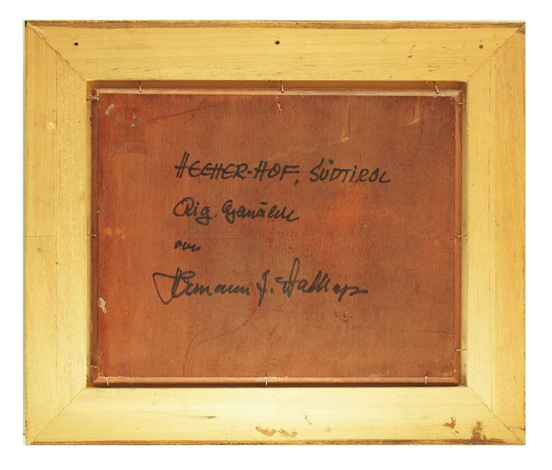 WALLRAP, Hermann J. WALLRAP, Hermann J. 1923 - 1989 Ingolstadt. "Hecher-Hof, Südtirol", Original- - Bild 4 aus 5