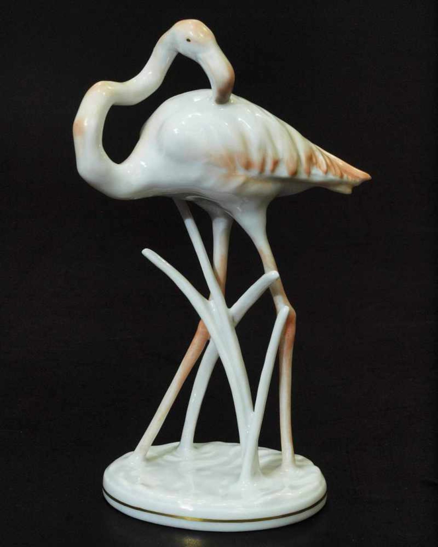 HEIDENREICH, Fritz. HEIDENREICH, Fritz. 1895 Augsburg - 1966 Selb. ROSENTHAL Tierfigur "Flamingo". - Bild 2 aus 4