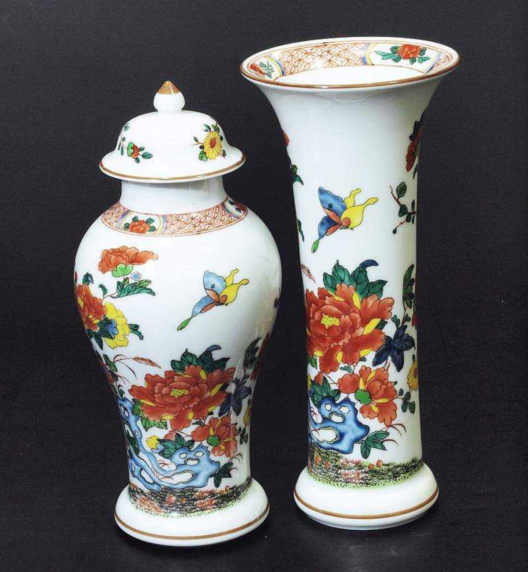 Designer-Vase, Deckelvase. Designer-Vase, Deckelvase. ROSENTHAL Classic Rose. Wandung mit - Bild 3 aus 5
