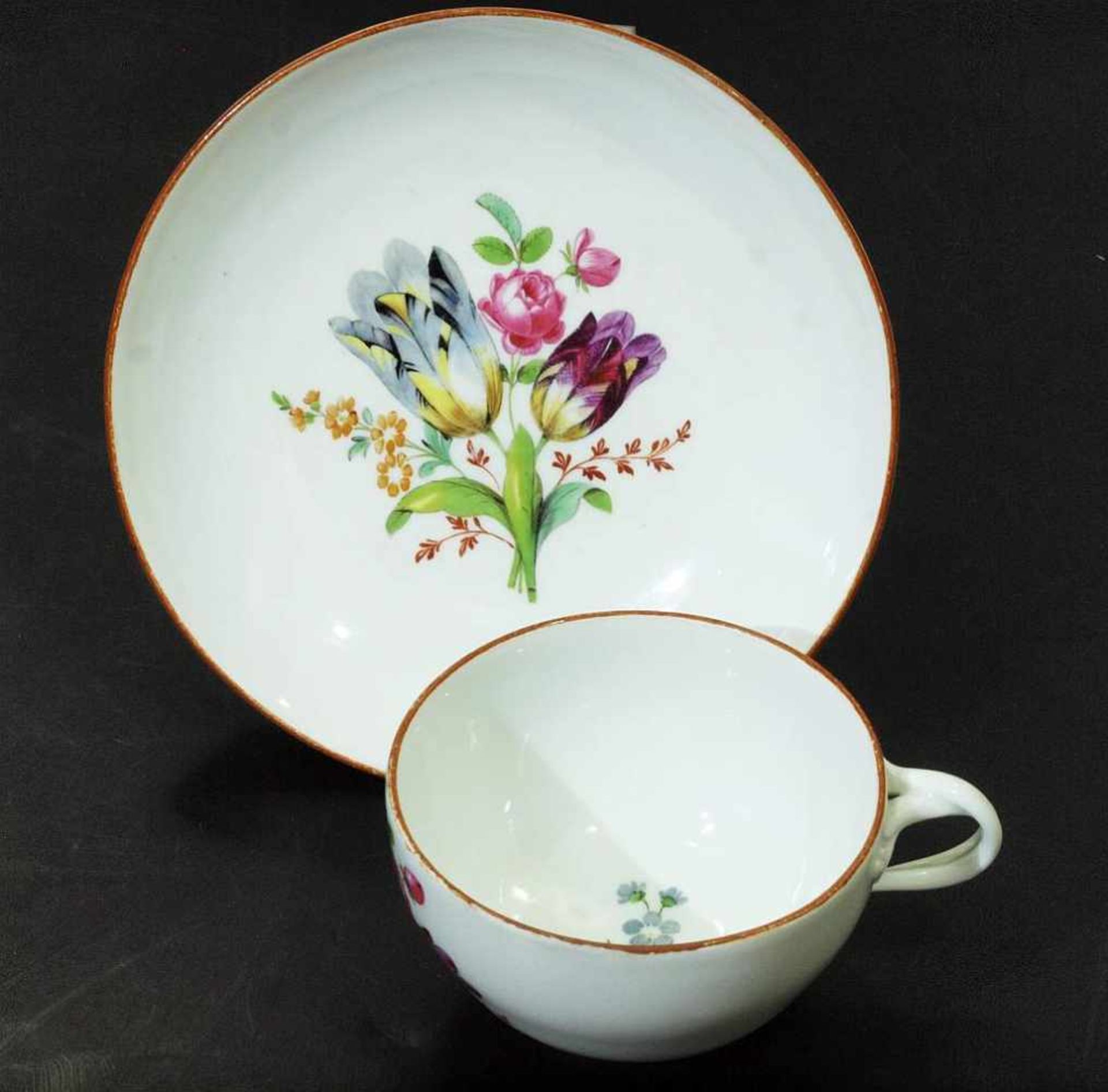 MARCOLINI Moccatasse. Unterschale. MARCOLINI Moccatasse. Unterschale. MEISSEN um 1770, 1. Wahl. - Bild 4 aus 4