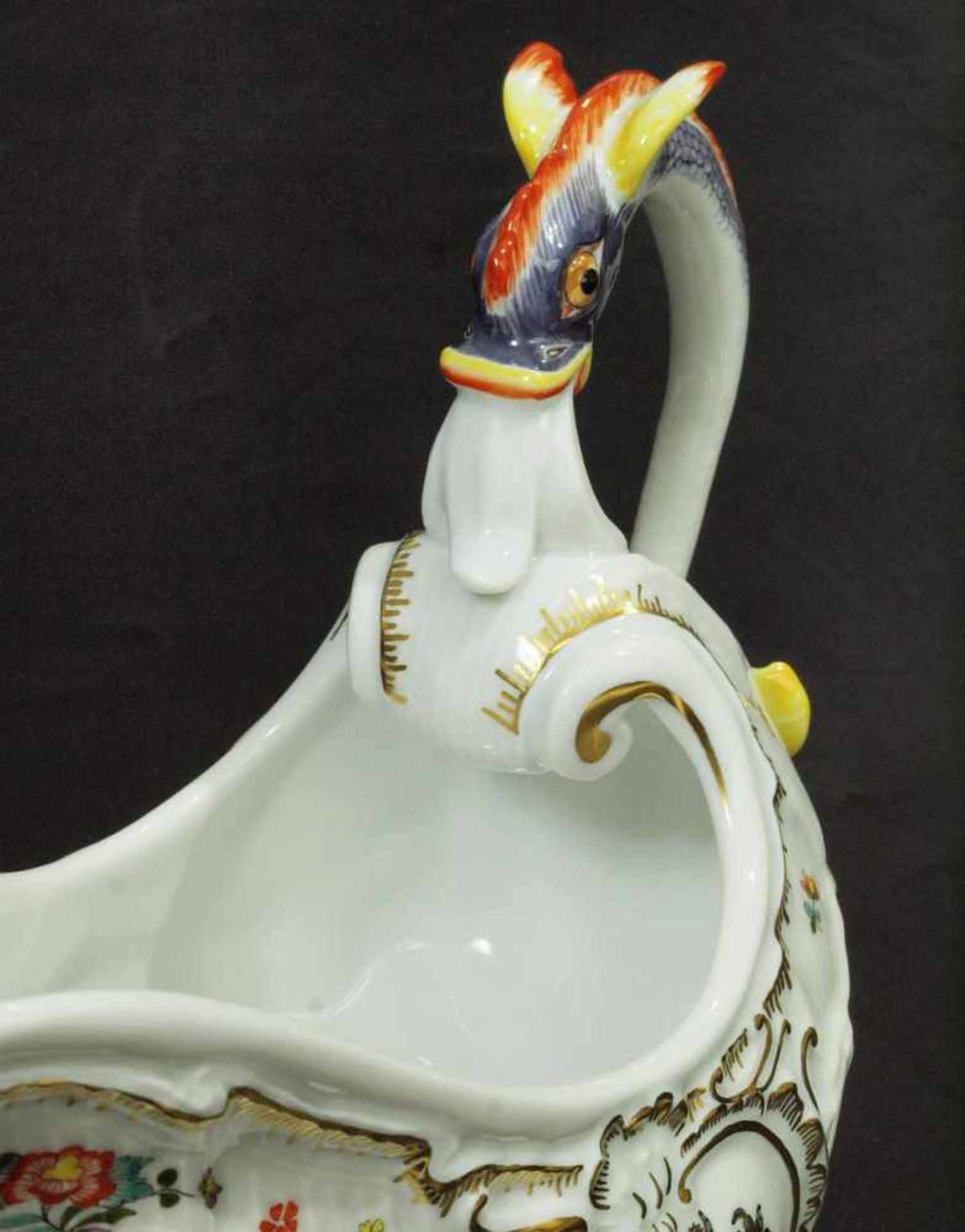 Schwanenservice Sauciere. MEISSEN. Schwanenservice Sauciere, 0,25 L. MEISSEN nach 1970, 1. Wahl. - Bild 4 aus 8