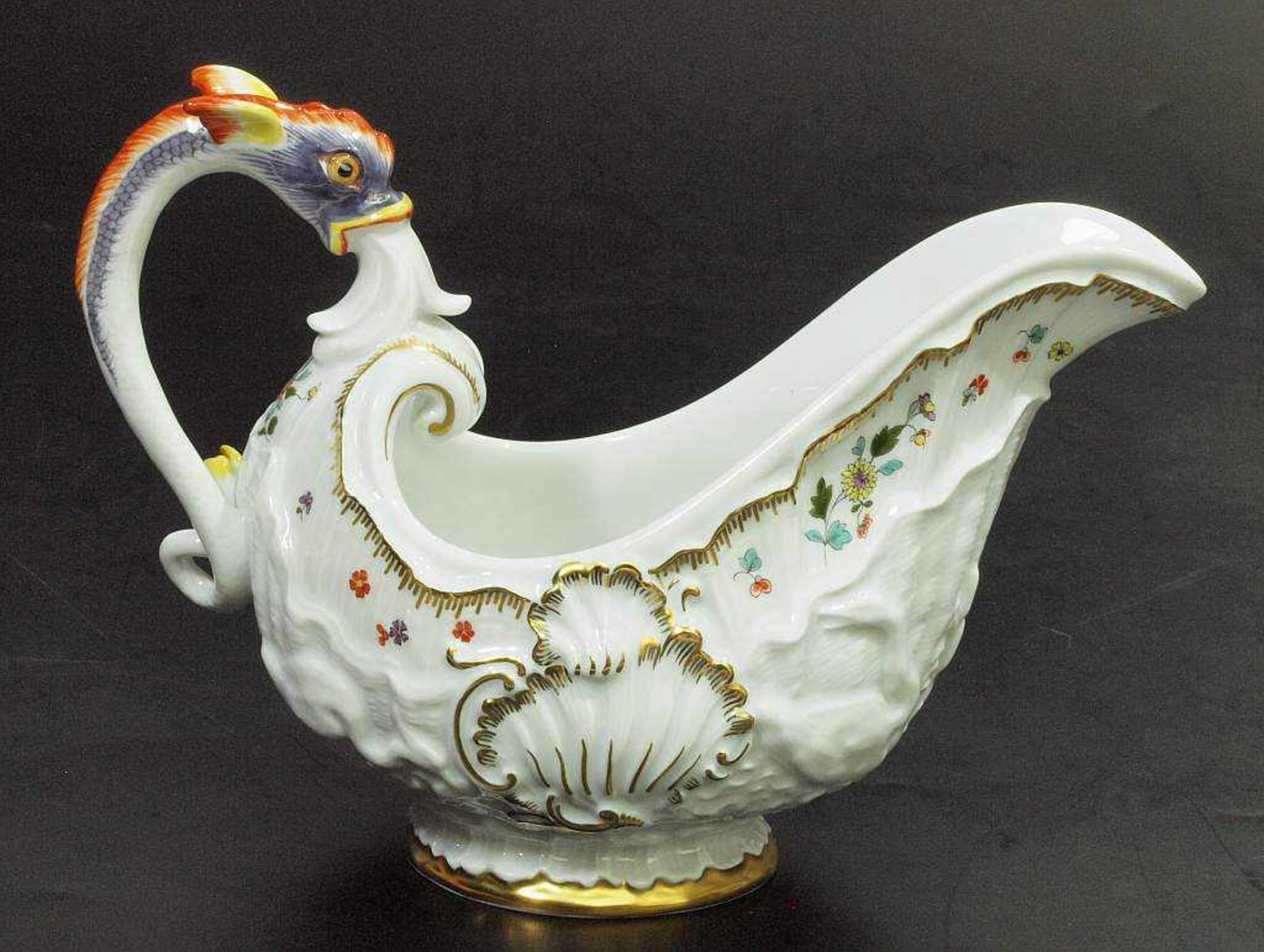 Schwanenservice Sauciere. MEISSEN. Schwanenservice Sauciere, 0,25 L. MEISSEN nach 1970, 1. Wahl. - Bild 6 aus 8