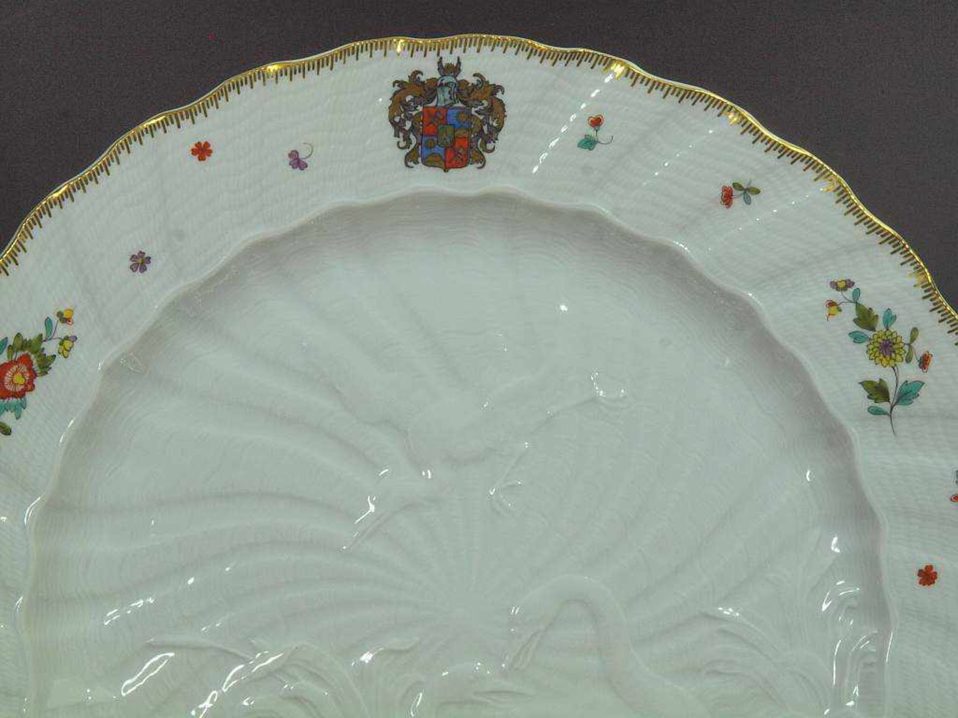 Paar Schwanenservice Platzteller. MEISSEN. Paar Schwanenservice Platzteller. MEISSEN nach 1970, 1. - Bild 3 aus 7