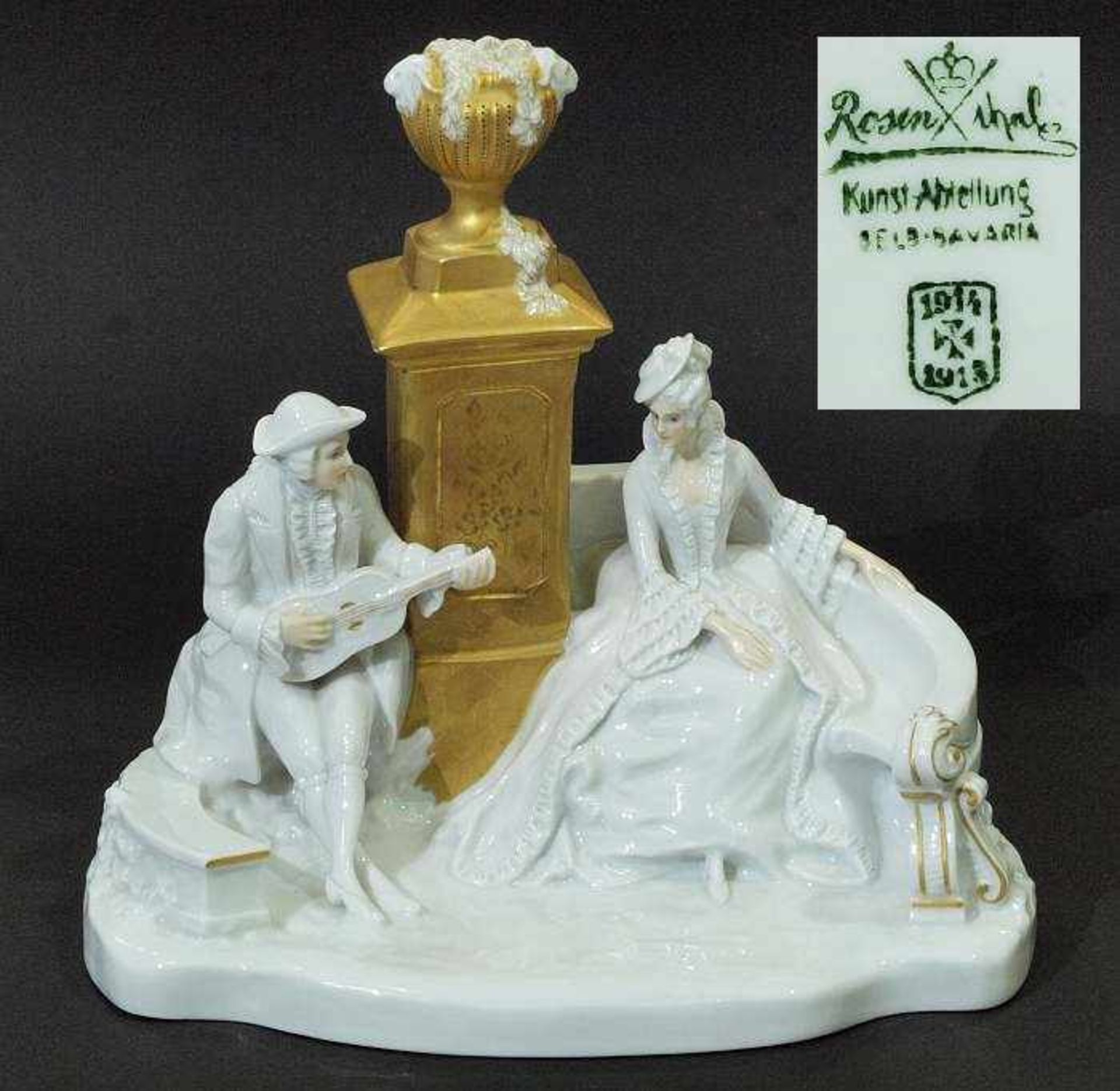 Figurengruppe ROSENTHAL. Figurengruppe ROSENTHAL Kunst-Abteilung Selb Bavaria. Entwurf Berthold