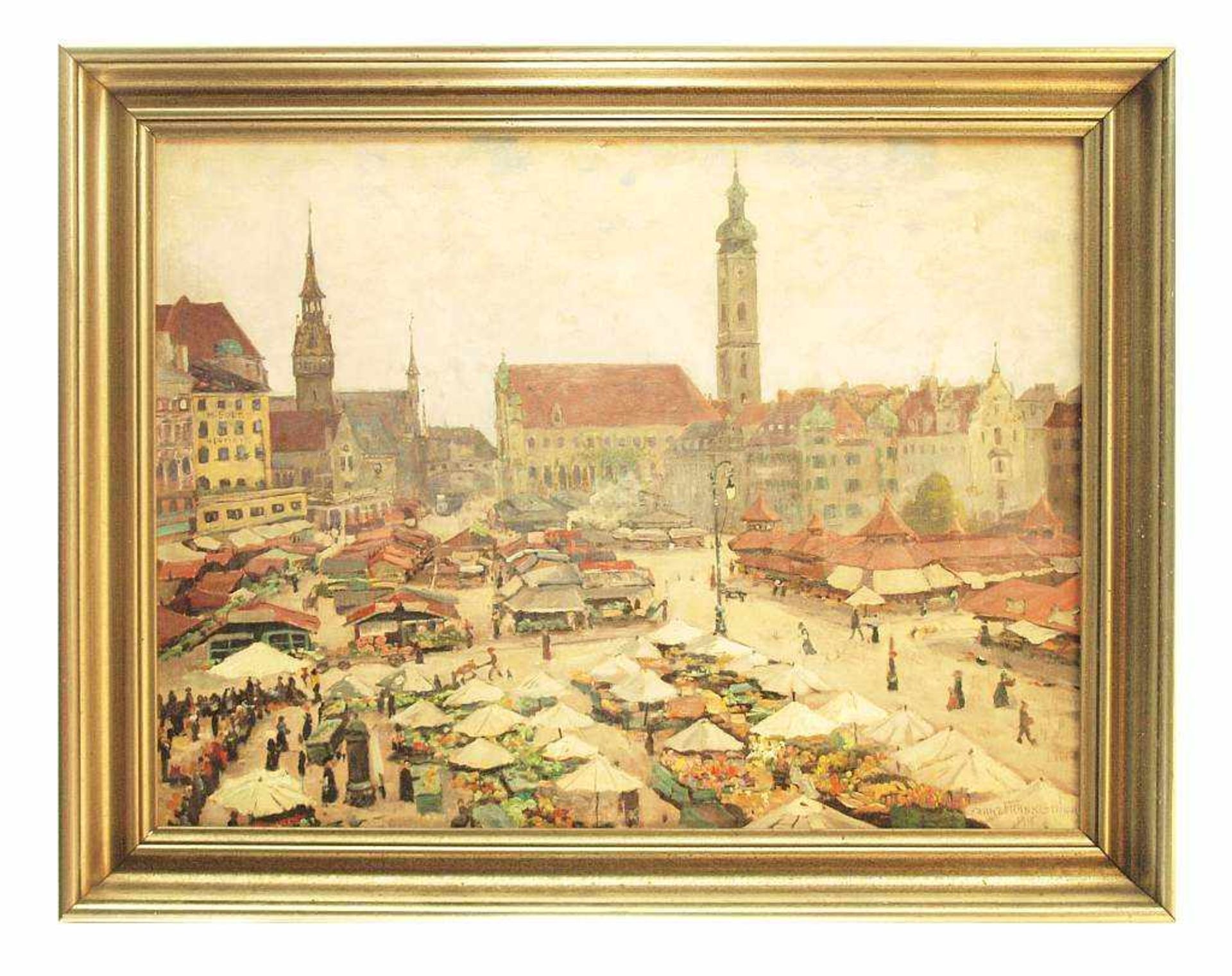 FRANKL, Franz. FRANKL, Franz. 1881 Affecking/Kelheim - 1940 München. Blick auf den Münchner - Bild 3 aus 5