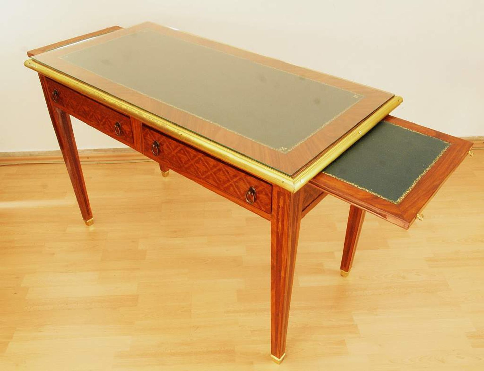 Schreibtisch im französischen Stil, Schreibtisch im französischen Stil, 20. Jahrhundert, Holz - Bild 4 aus 6