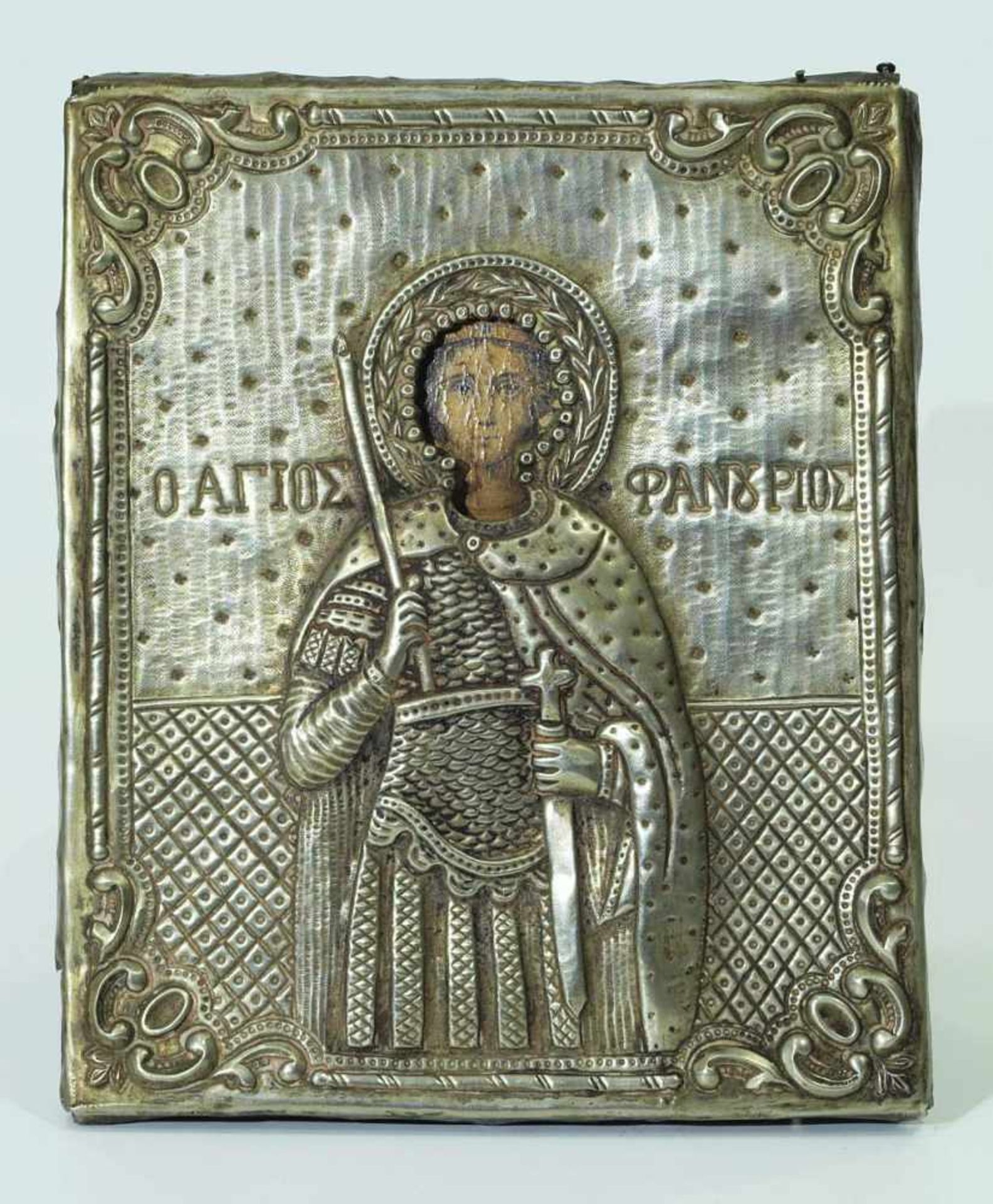 Heiliger Dimitrius, dargestellt mit Kreuz und Schwert. Heiliger Dimitrius, dargestellt mit Kreuz und - Bild 2 aus 4