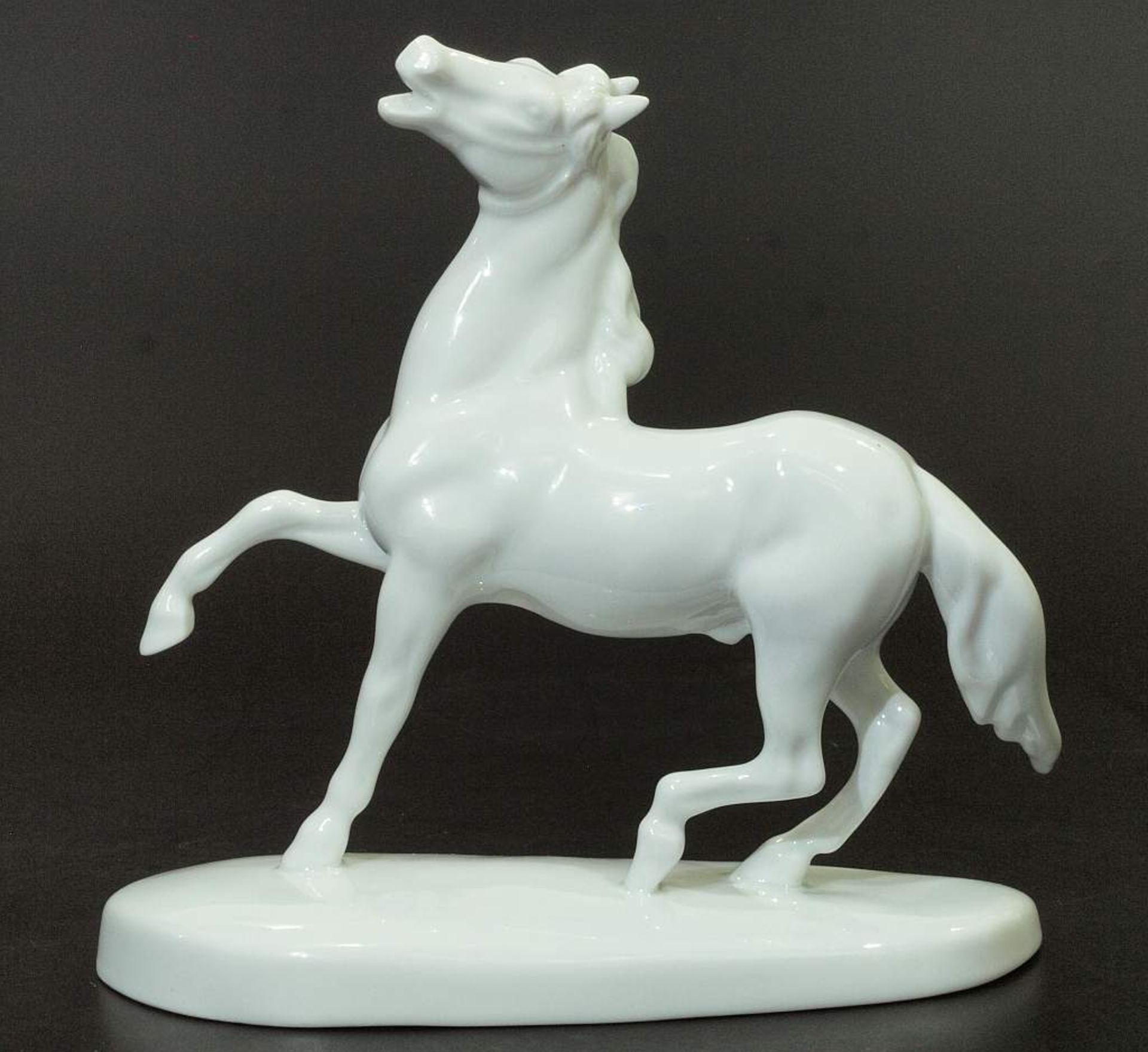 Tierfigur "Pferd". HEREND/Ungarn. Tierfigur "Pferd". HEREND/Ungarn. 20. Jahrhundert, Modell-Nr. - Bild 2 aus 5