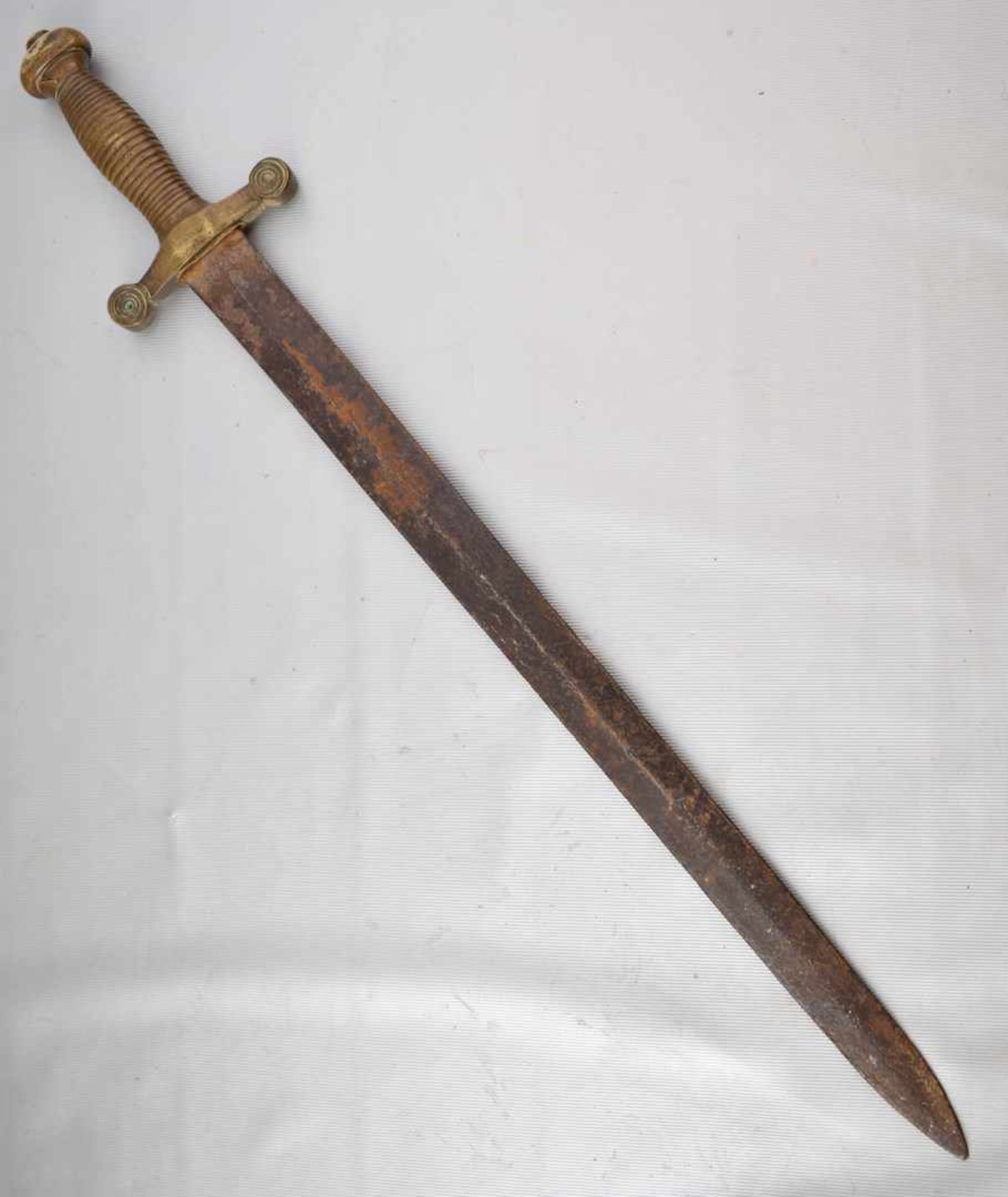 Schwert Messinggriff, L 57 cm, 19. Jh.