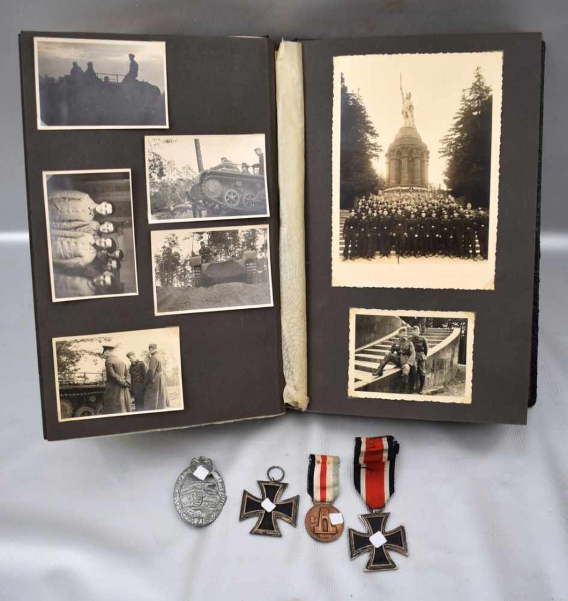 Panzerregiment Nr. 5 Wehrdienstehrenbrief, Erinnerung an meine Dienstzeit, mit div. Fotos, vier