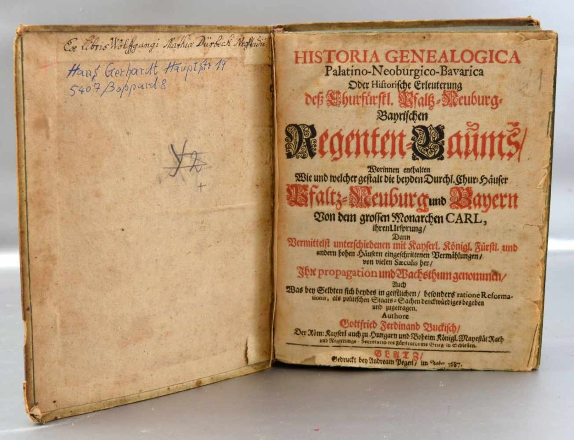 Historica Generalogica von 1687