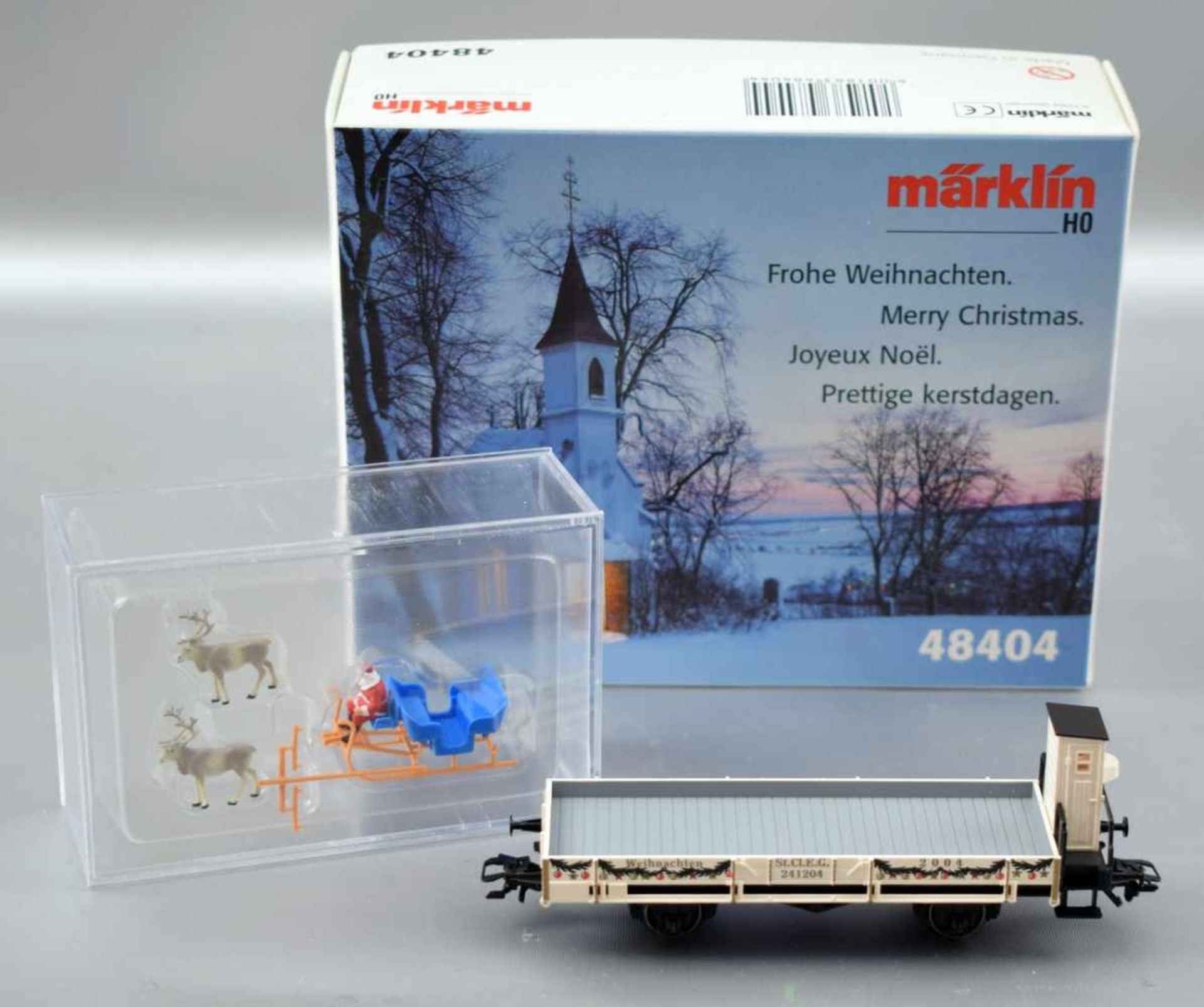 Güterwagen "Frohe Weihnachten" Spur H0, Nr. 48404, im originalen Karton, FM Märklin