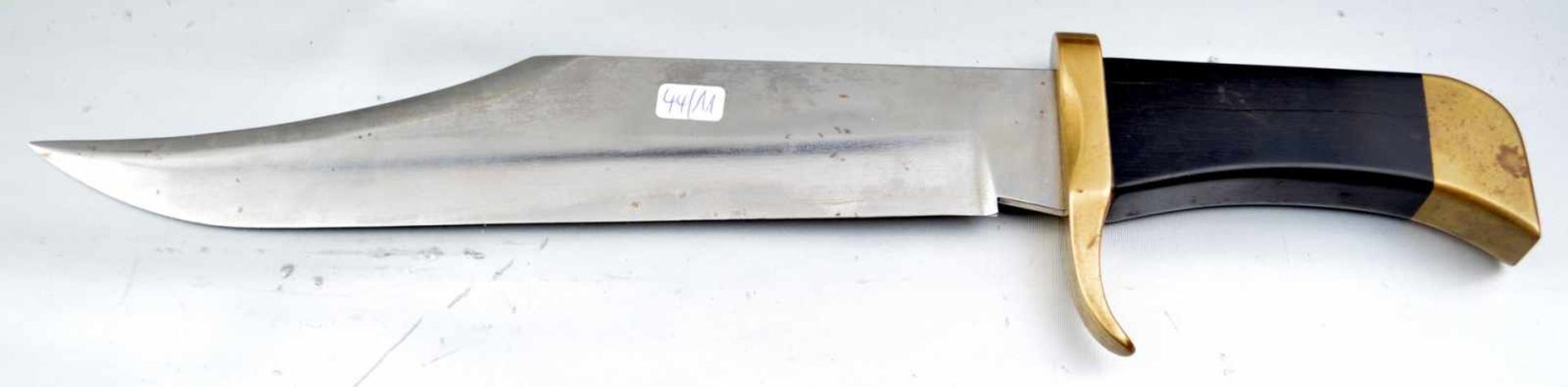 Jagdmesser Griff Ebenholz mit Messing, L 39 cm