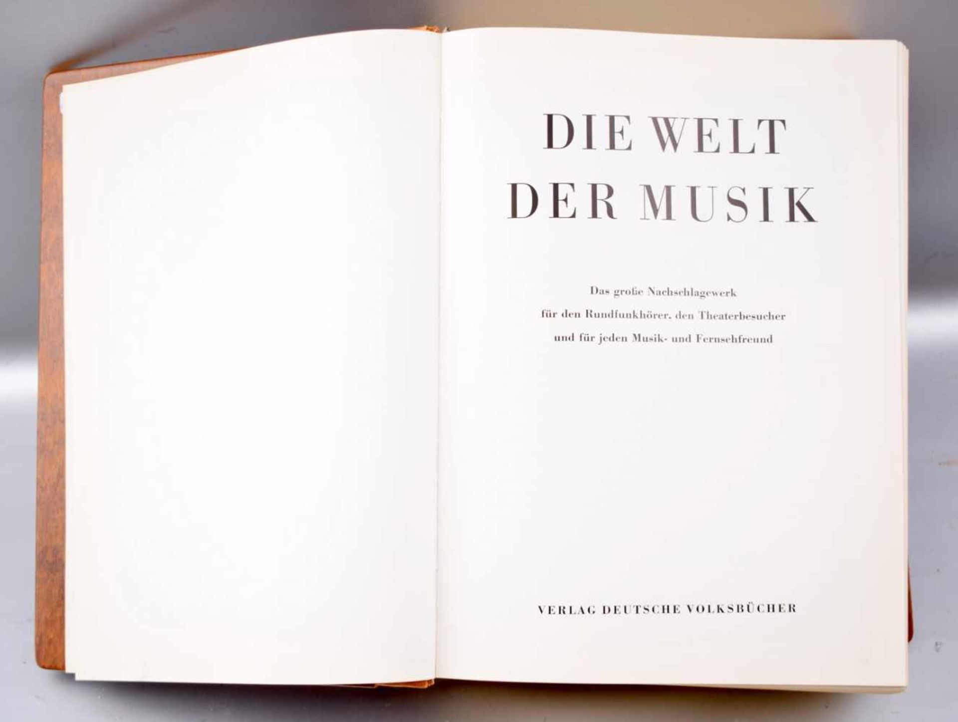Die Welt der Musik Nachschlagewerk, Verlag deutsche Volksbücher