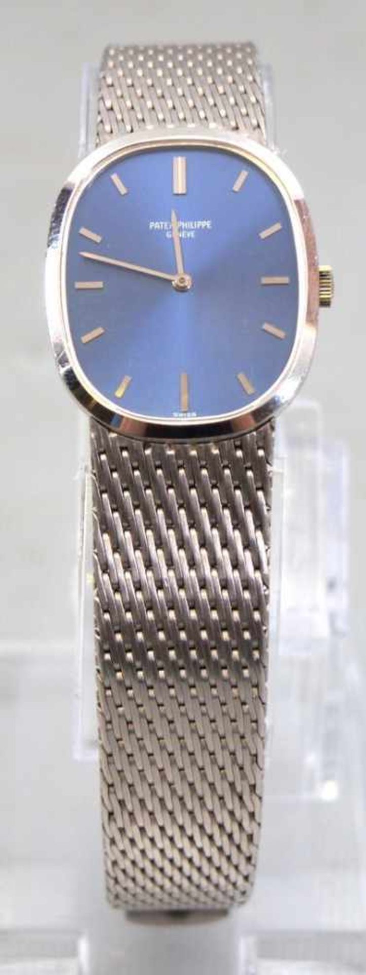 Armbanduhr "Ellipse" Patek Philippe 18 kt. Weißgold, Unisex, Handaufzug, Vintage, mit originalen