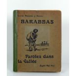 Barabbas Paroles Dans La VALLÉE; von Lucien Descaves; Paris 1914; Eugène Rey; mit zahlreichen