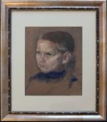 Lotter, Heinrich (1875 Stuttgart - 1941 Insel Reichenau) "Kopfportrait eines kleinen Jungen", den