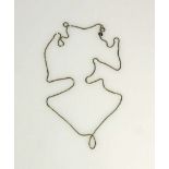 Halskette 14ct GG; feingliedrig; L: ca. 60 cm; 5g