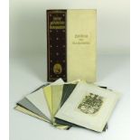 Alte Exlibris-Sammlung 40 Ex.; einzeln auf Papier bzw. dünnem Karton montiert; aus dem 17. u. 18.