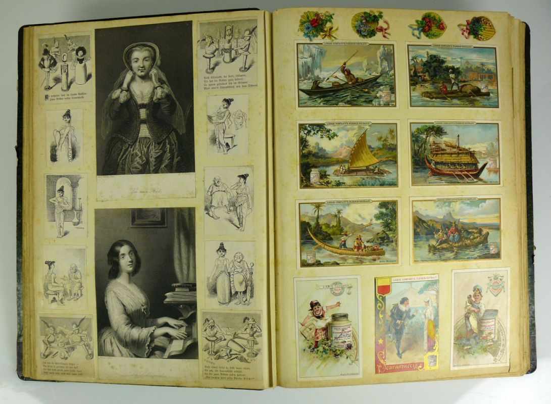 Werbung-/Glückwunsch-Karten Album (von 1893) mit ca. 1000 Karten und Bildern; u.a. großformatiges - Image 4 of 4