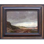 Erdmann, Moritz (1845 Arneburg - 1919 Pasing) "Hügelige Landschaft"; südliche Tallandschaft;