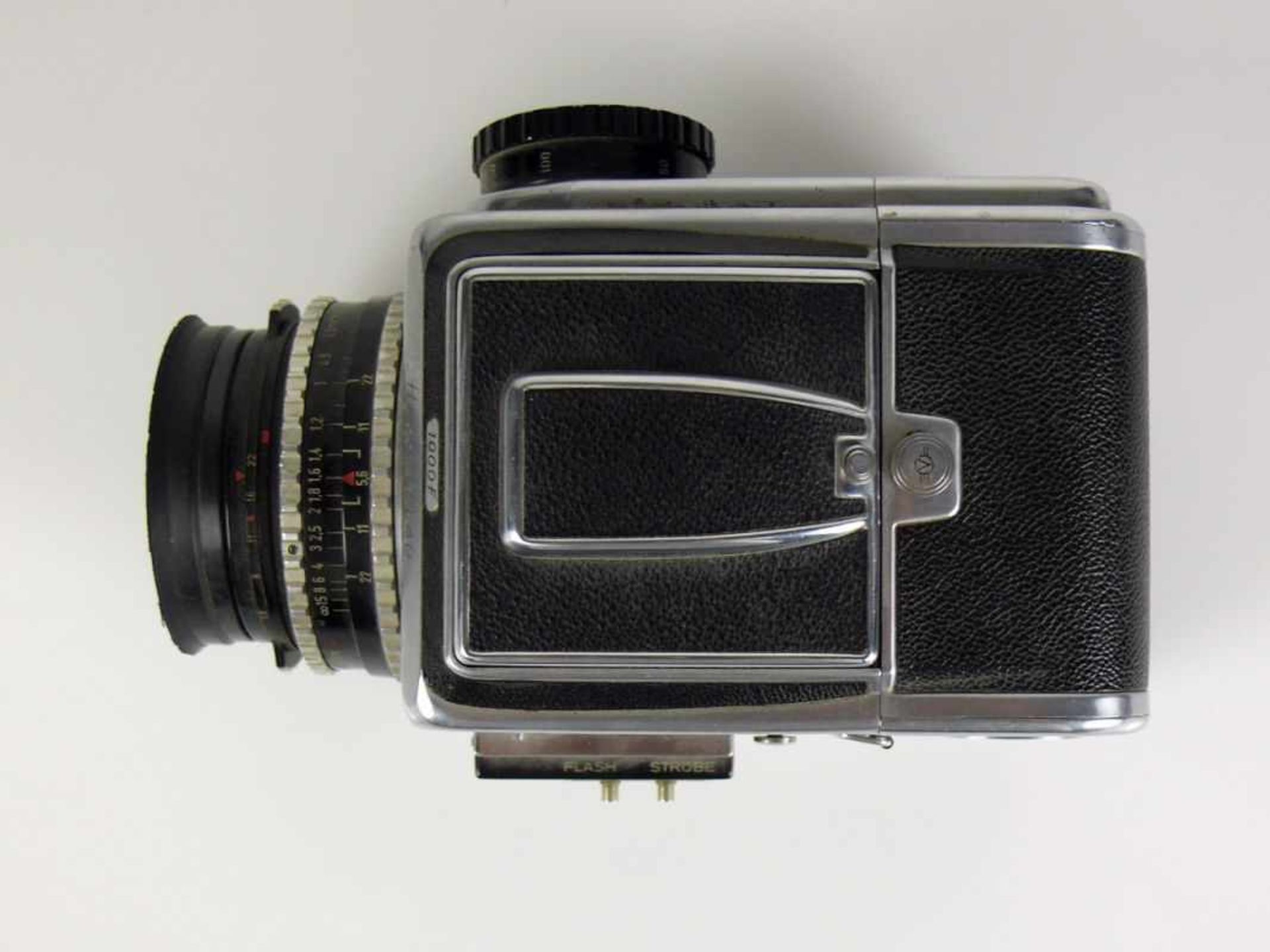 Hasselblad-Kamera Carl Zeiss-Objektiv Nr. 1204620; auf Gehäuse bezeichnet: 1000f; Funktion nicht - Bild 6 aus 7