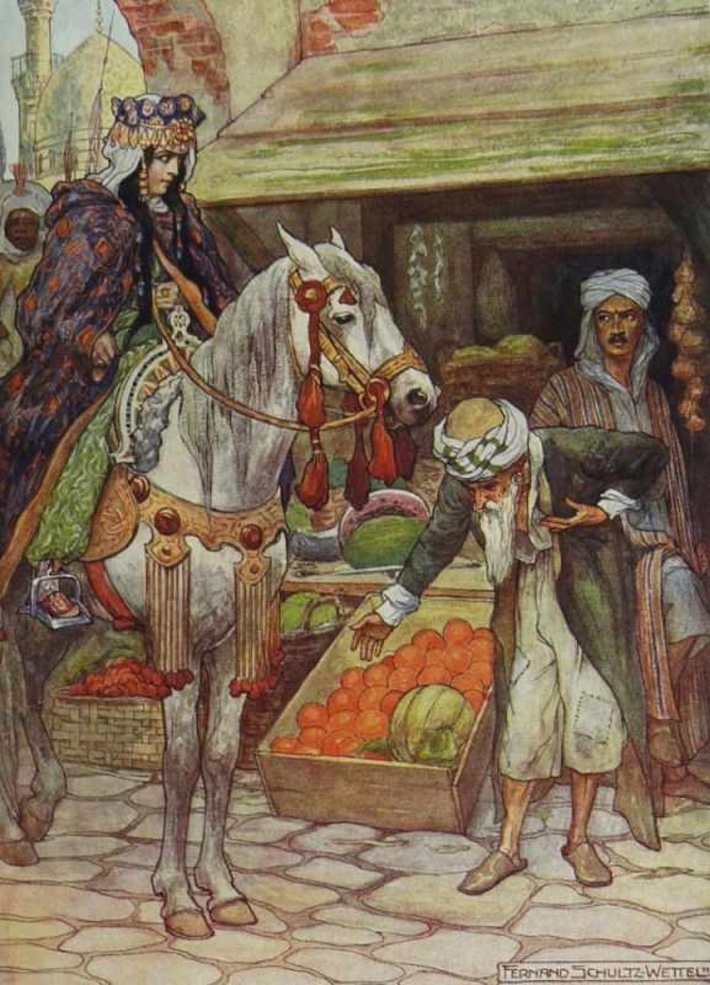 Tausend und eine Nacht arabische Erzählungen von Ludwig Fulda; Berlin 1914; 4 Bände; reichhaltig - Bild 3 aus 3