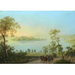 Bleuler, Johann Ludwig (1792 Feuerthalen - 1850 Laufen/Uhwiesen) "Blick auf die Mainau" von