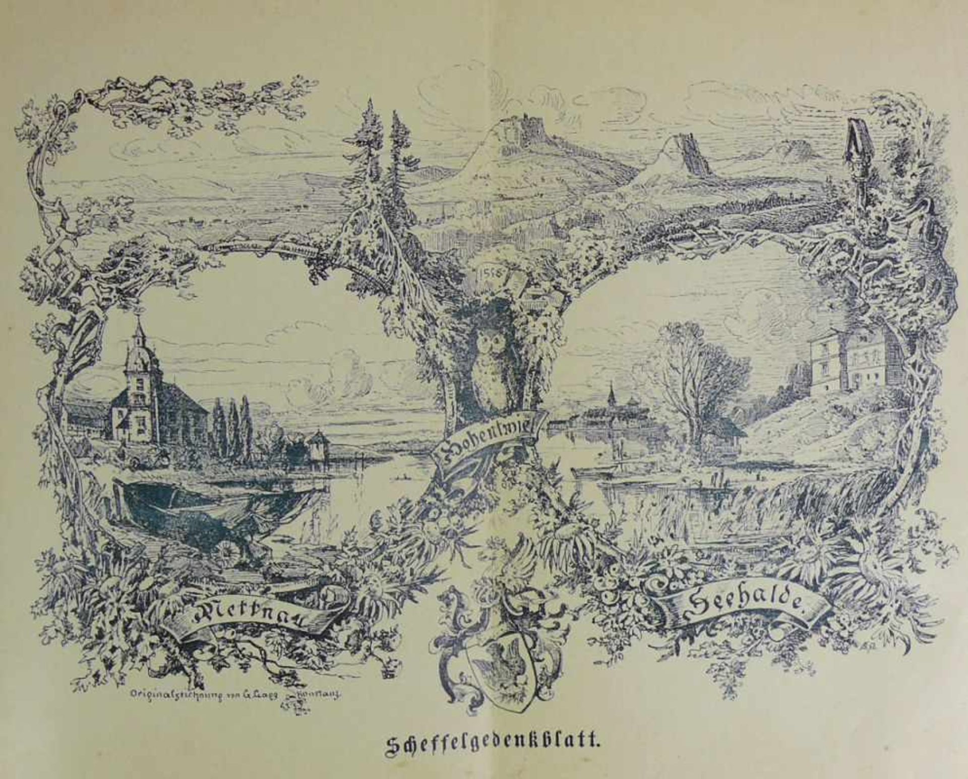 Badisches Sagenbuch Sagen des Bodensee's, des oberen Rheintals und der Waldstädte; Freiburg 1898; - Bild 3 aus 3
