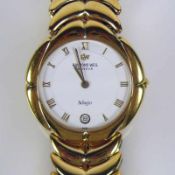 RAYMOND WEIL-Armbanduhr Modell "ADAGIO"; Geneve; verg. Gehäuse und Gliederarmband; Ref.-Nr. 9135;