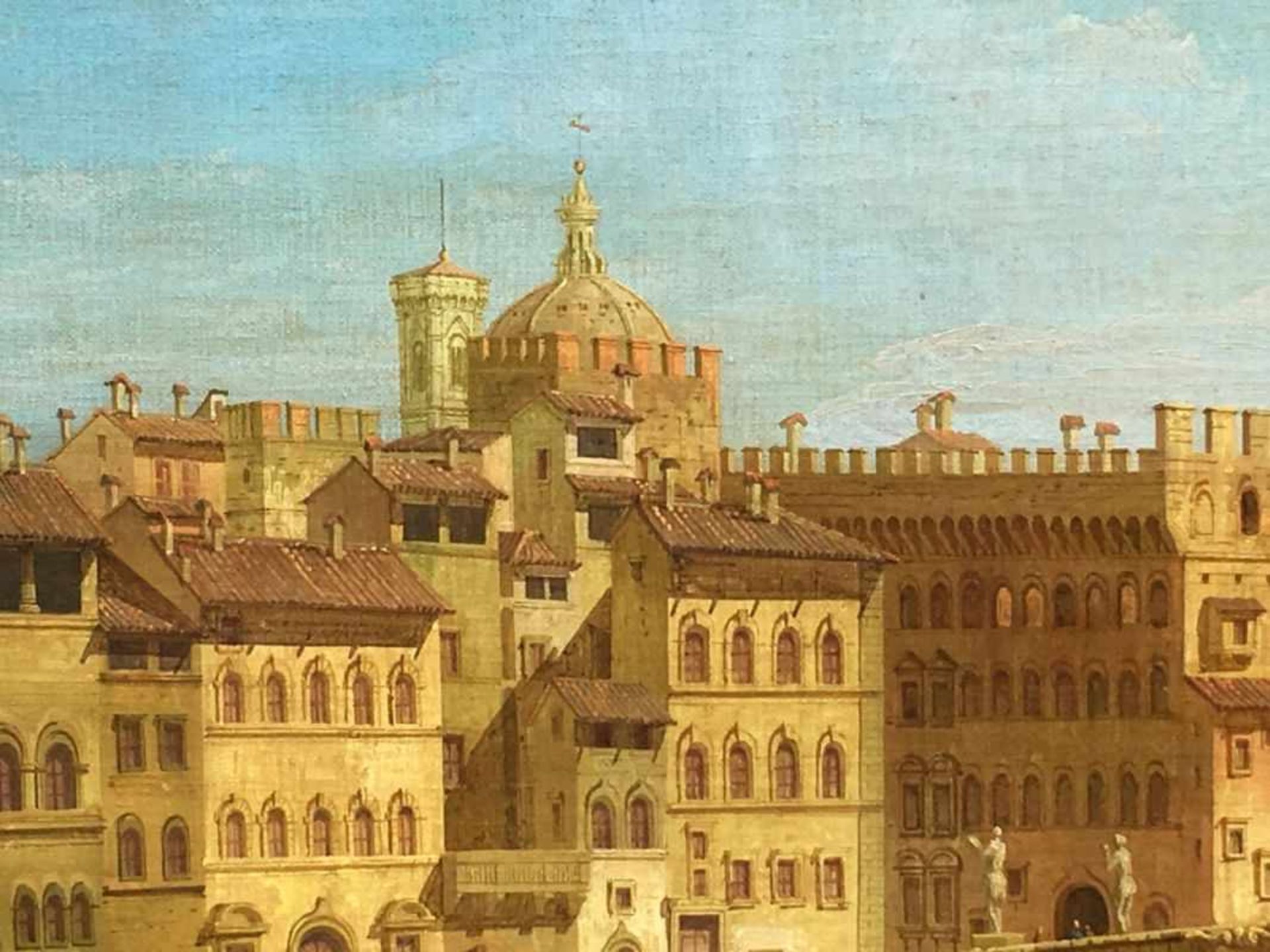 Canella, Giuseppe (attr., 1788 Verona - 1847 Florenz) "Florenz"; Blick auf den Arno; im - Bild 7 aus 12